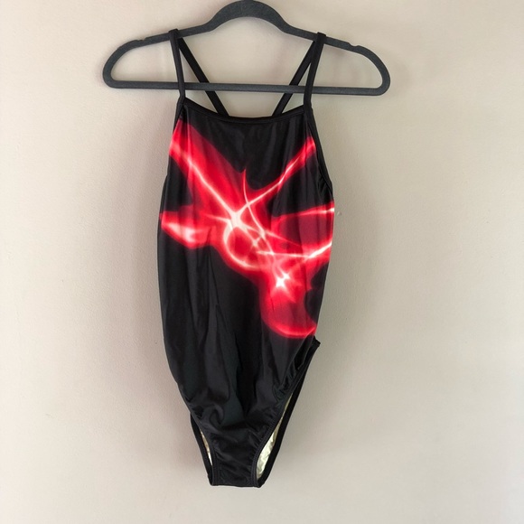 Speedo Other - 🎃Speedo red and black one piece bathing suit